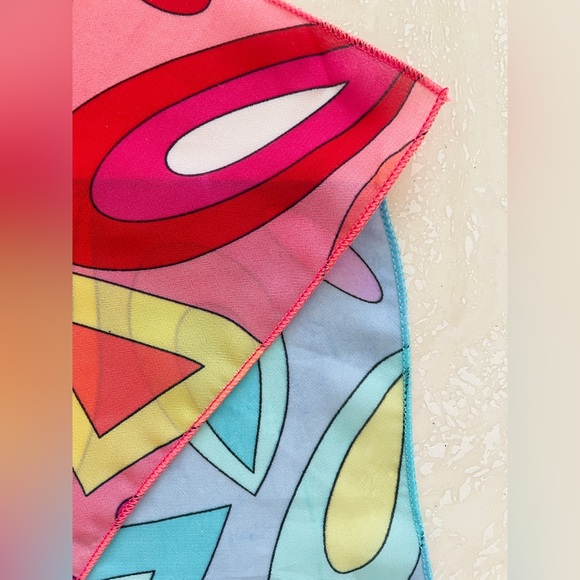 Lot of 2 Chic Neck Head Bag Scarves Accessories 43" x 8"Lightweight Rectangle - Picture 3 of 3